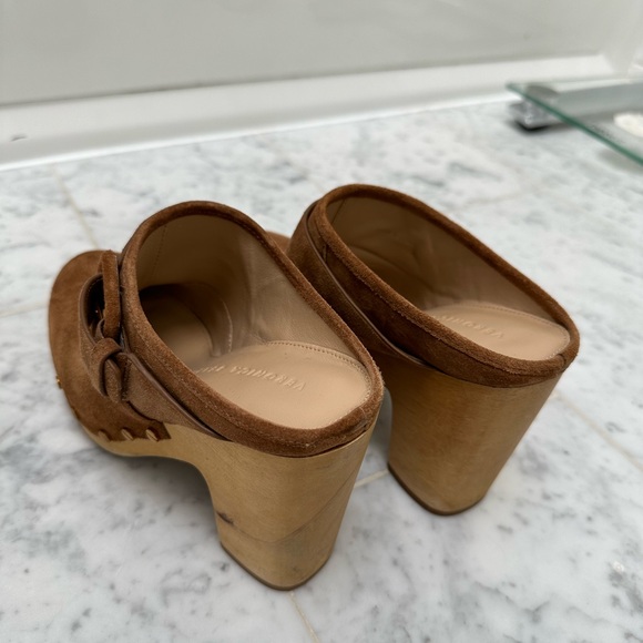 Veronica Beard Dacey Suede Clogs 6 M - Picture 2 of 6